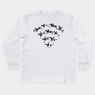 Connected to Showjumping Kids Long Sleeve T-Shirt